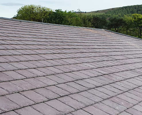 0000_Welsh Slate Installed On Hospital In Wales
