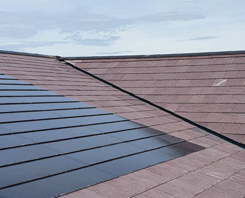 0001_Welsh Slate & Solar Tiles Installed On Hospital In Wales