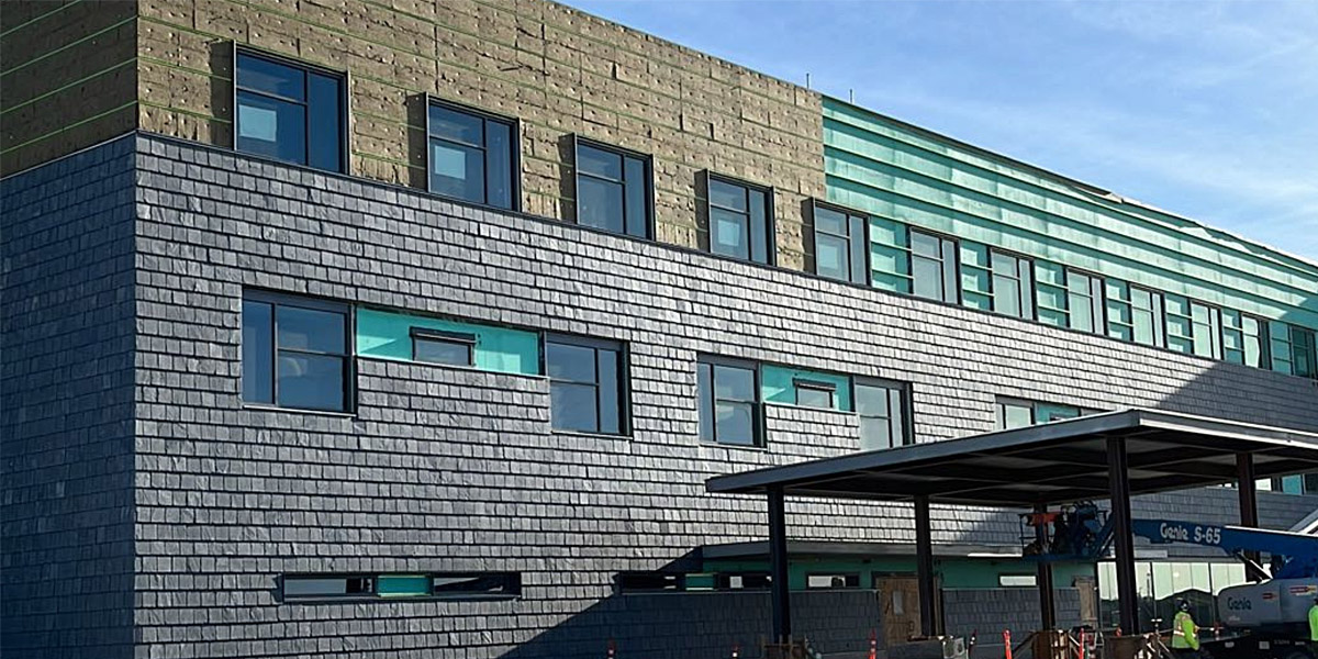 0002_Vertical Slate Cladding On The Nulok A1 Fire Rated Roof & Cladding System