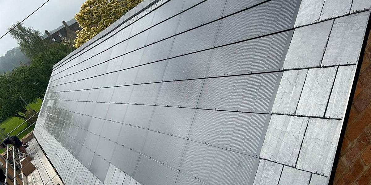 0017_Pool House Solar Tile Installation In South West England