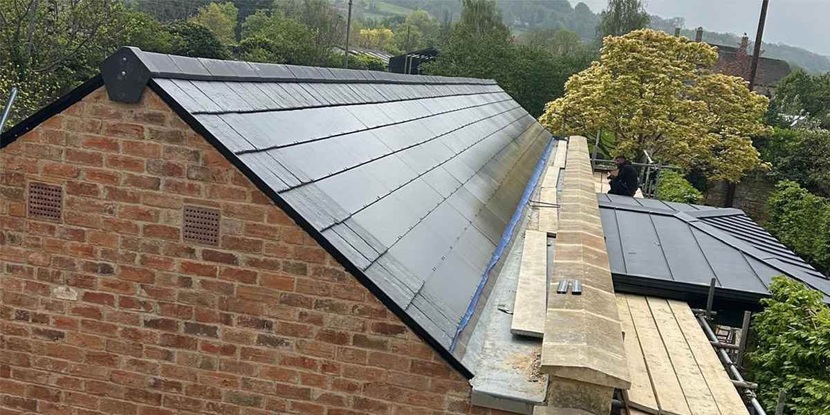 0018_Pool House Solar Tile Installation In Gloucestershire