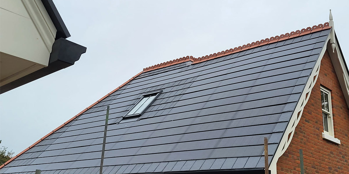 0020_Nulok Solar Tiles Installed With Spanish Slate On This Development In A Conservation Area