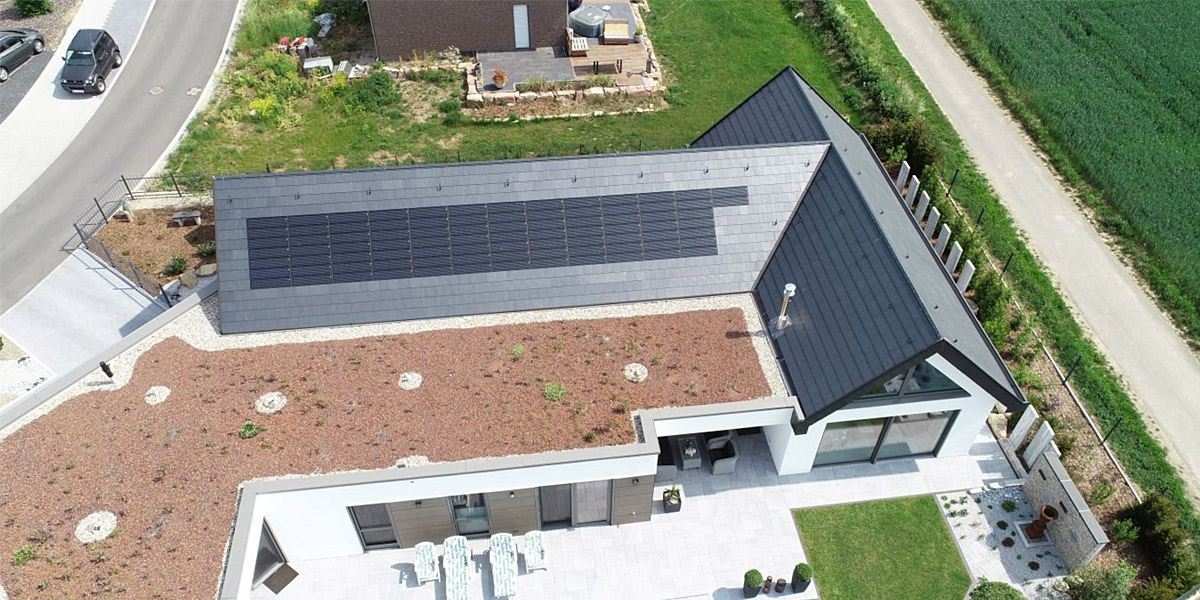 0025_Nulok Slate & Solar Tile Roofing Solution Installed On New Build In Germany