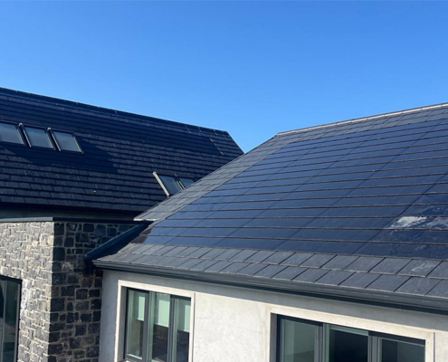 0030_New Solar Tile & Slate Roof after Damaged Solar Tile Was Replaced