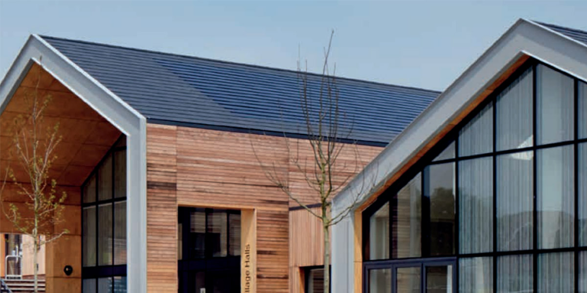 0033_New School With Solar Tiles Installed On Roof