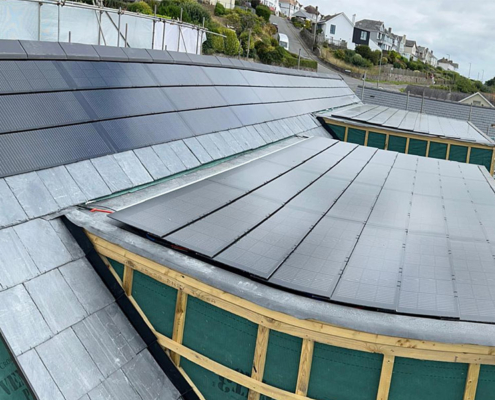 0054_Flat Roof & Pitched Roof Solar Tile Installation In Guernsey