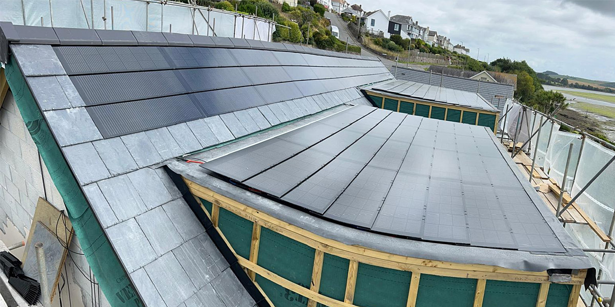 0054_Flat Roof & Pitched Roof Solar Tile Installation In Guernsey