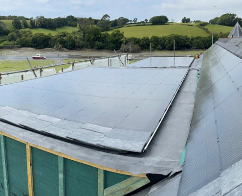 0055_Flat Roof & Pitched Roof Solar Tile Installation In Guernsey 2