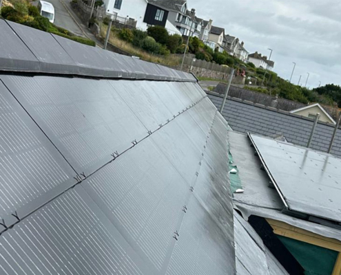 0062_Close Up Of Ridge & Solar Tiles In In Guernsey